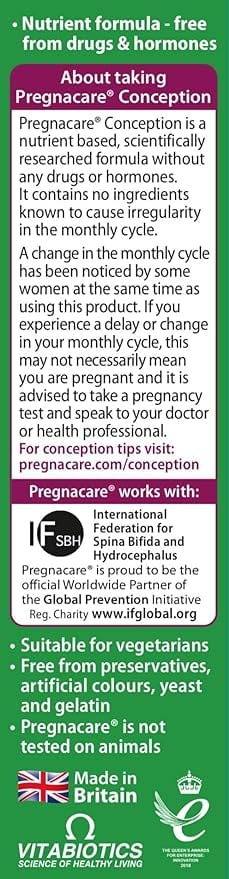 Vitabiotics Pregnacare Conception (30) Pregnancy Supplements