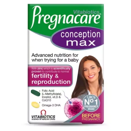 Vitabiotics Pregnacare Conception Max 84 Pack Pregnancy Supplements Pregnacare Conception Max 84 Pack | Fertility Support Ireland