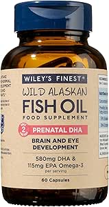 Wiley's Finest Prenatal DHA 60 Softgels Pregnancy Supplements Wiley's Finest Prenatal DHA 60 Softgels | High DHA Omega-3