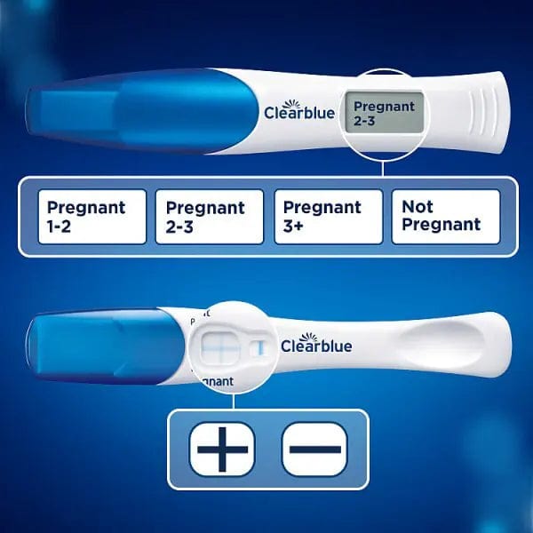 Clearblue Prenancy Test - Double Check & Date ~ 2 Tests Pregnancy Tests