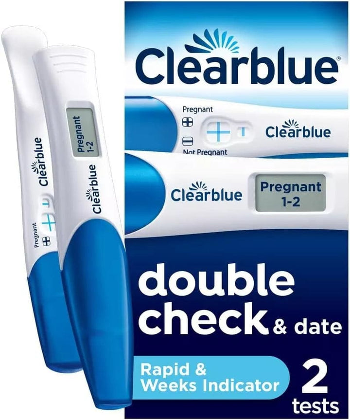 Clearblue Prenancy Test - Double Check & Date ~ 2 Tests Pregnancy Tests