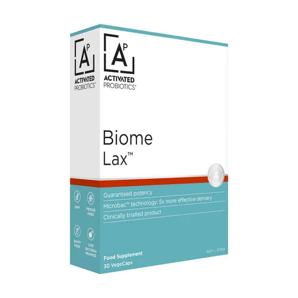 Activated Probiotics, Biome Lax™ Probiotics 30 Capsules Probiotics Activated Probiotics, Biome Lax™ Probiotics 30 Capsules