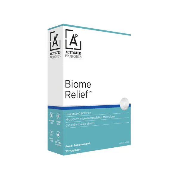 Activated Probiotics, Biome Relief™ IBS Probiotics 30 Capsules Probiotics Activated Probiotics, Biome Relief™ IBS Probiotics 30 Capsules
