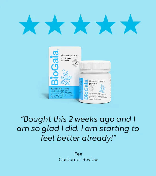 BioGaia Gastrus 30 Chewable Tablets Probiotics BioGaia Gastrus 30 Chewable Tablets | Lir Pharmacy