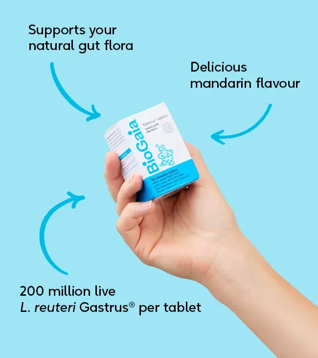 BioGaia Gastrus 30 Chewable Tablets Probiotics BioGaia Gastrus 30 Chewable Tablets | Lir Pharmacy