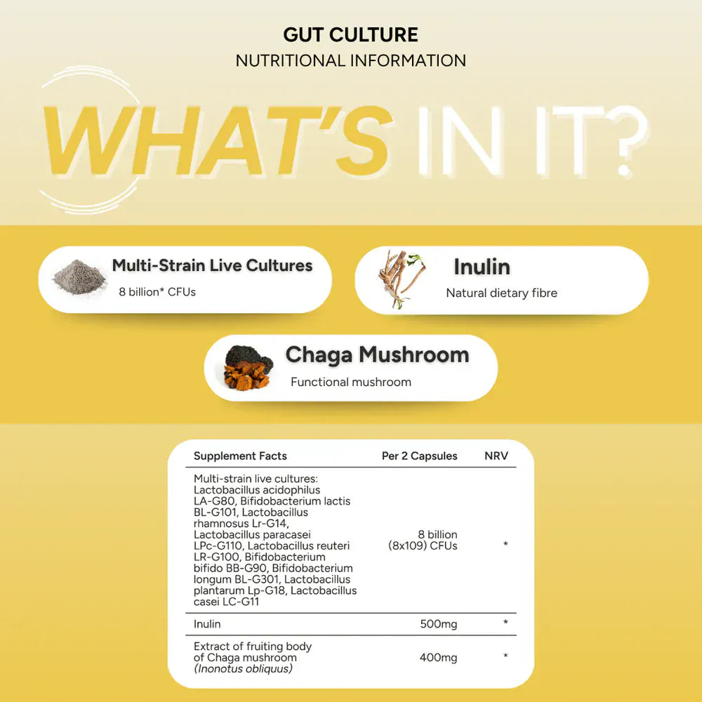 FabU GUT CULTURE 30 Probiotics FabU GUT CULTURE 30