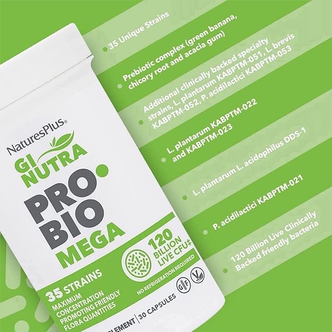 Natures Plus GI Natural Probiotic Mega 30 Probiotics Natures Plus GI Natural Probiotic Mega 30