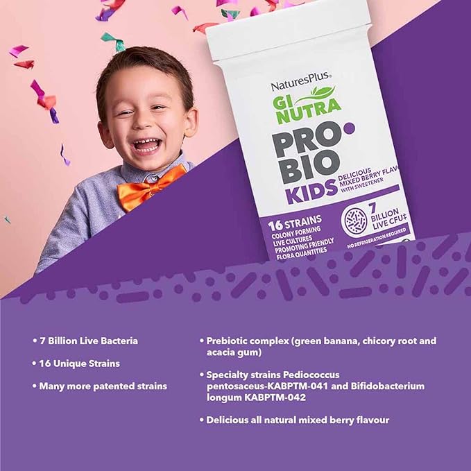 Natures Plus GI Nutra Probiotic Kids 30 Probiotics