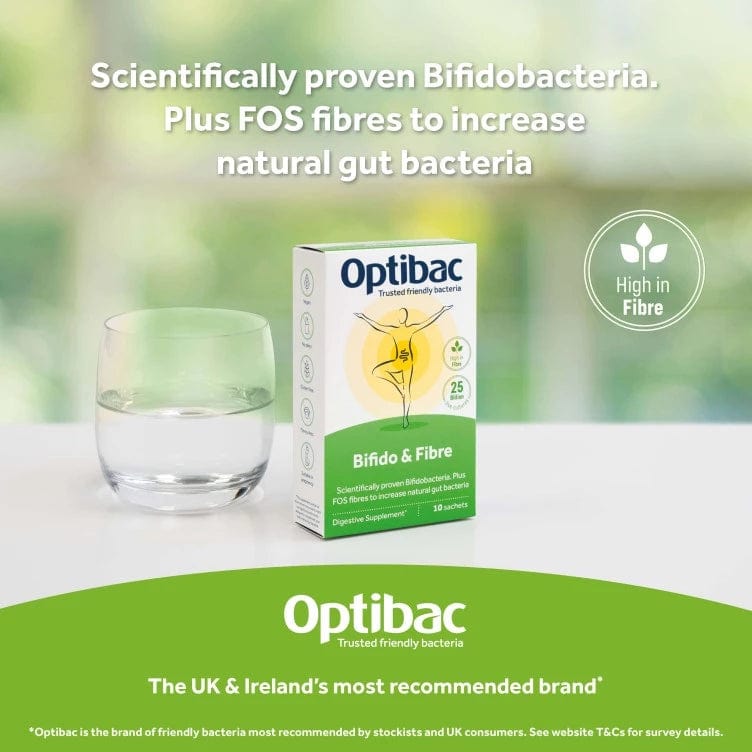 Optibac Bifido & Fibre 30 Sachets Probiotics