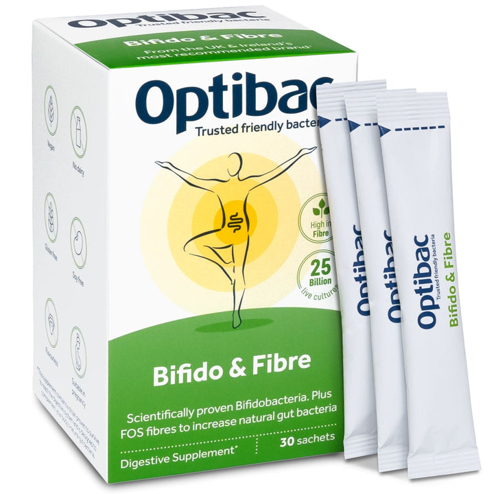 Optibac Bifido & Fibre 30 Sachets Probiotics