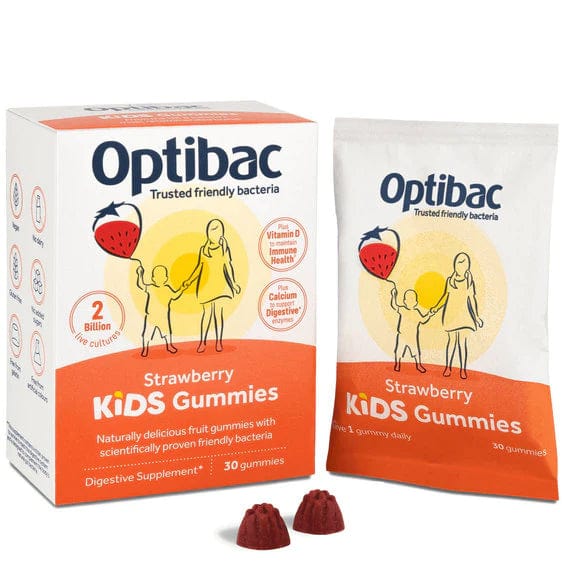 Optibac Kids Probiotic Gummies Strawberry 30 Probiotics