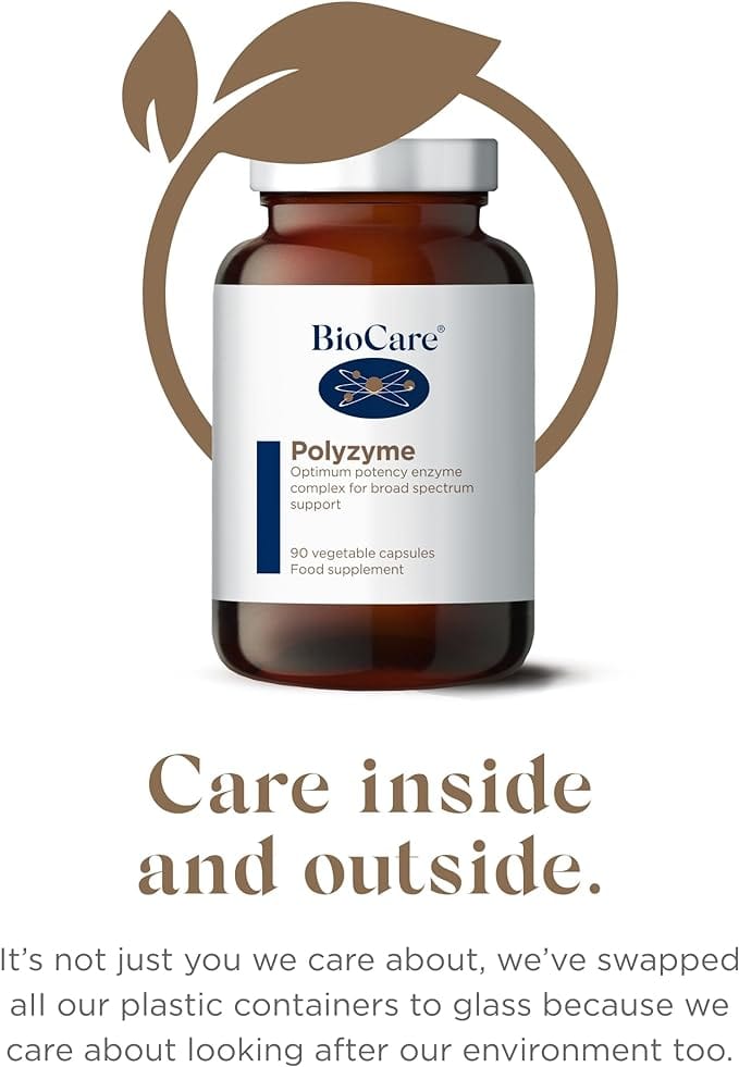 Polyzyme Forte Enzyme Complex Capsules | Biocare (30) Probiotics