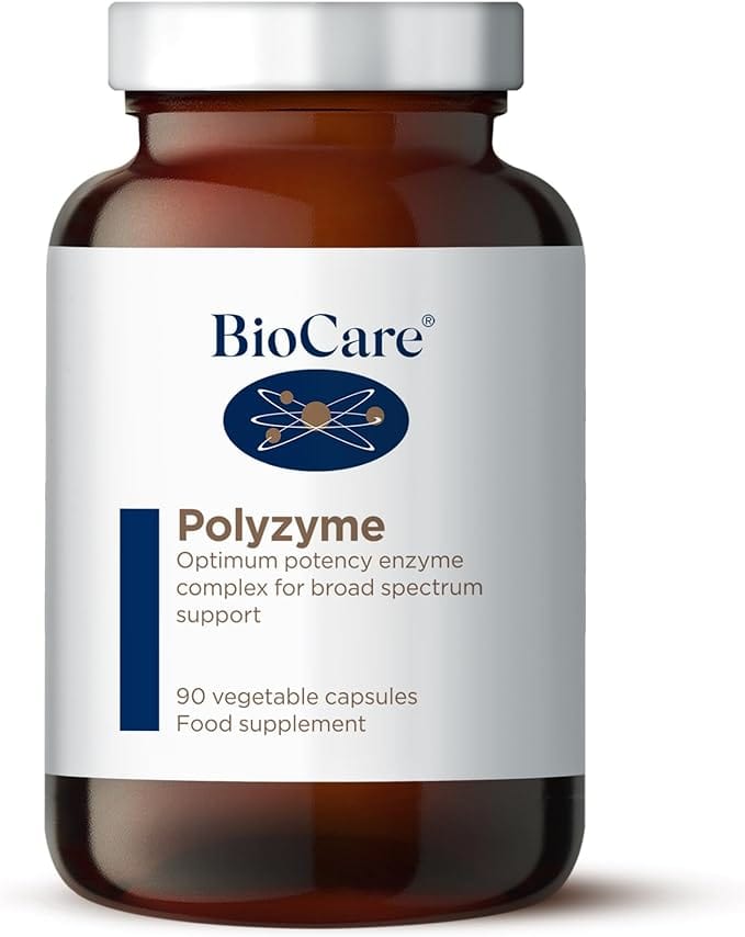 Polyzyme Forte Enzyme Complex Capsules | Biocare (90) Probiotics