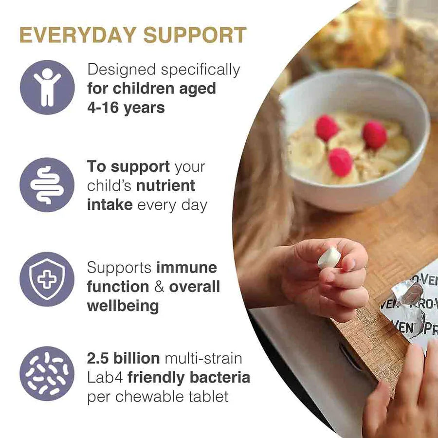 ProVen Biotics A-Z Multivitamins for Children 30 Chewable Tablets Probiotics Pro-Ven A-Z Multivitamins for Children 30 | Lir Pharmacy