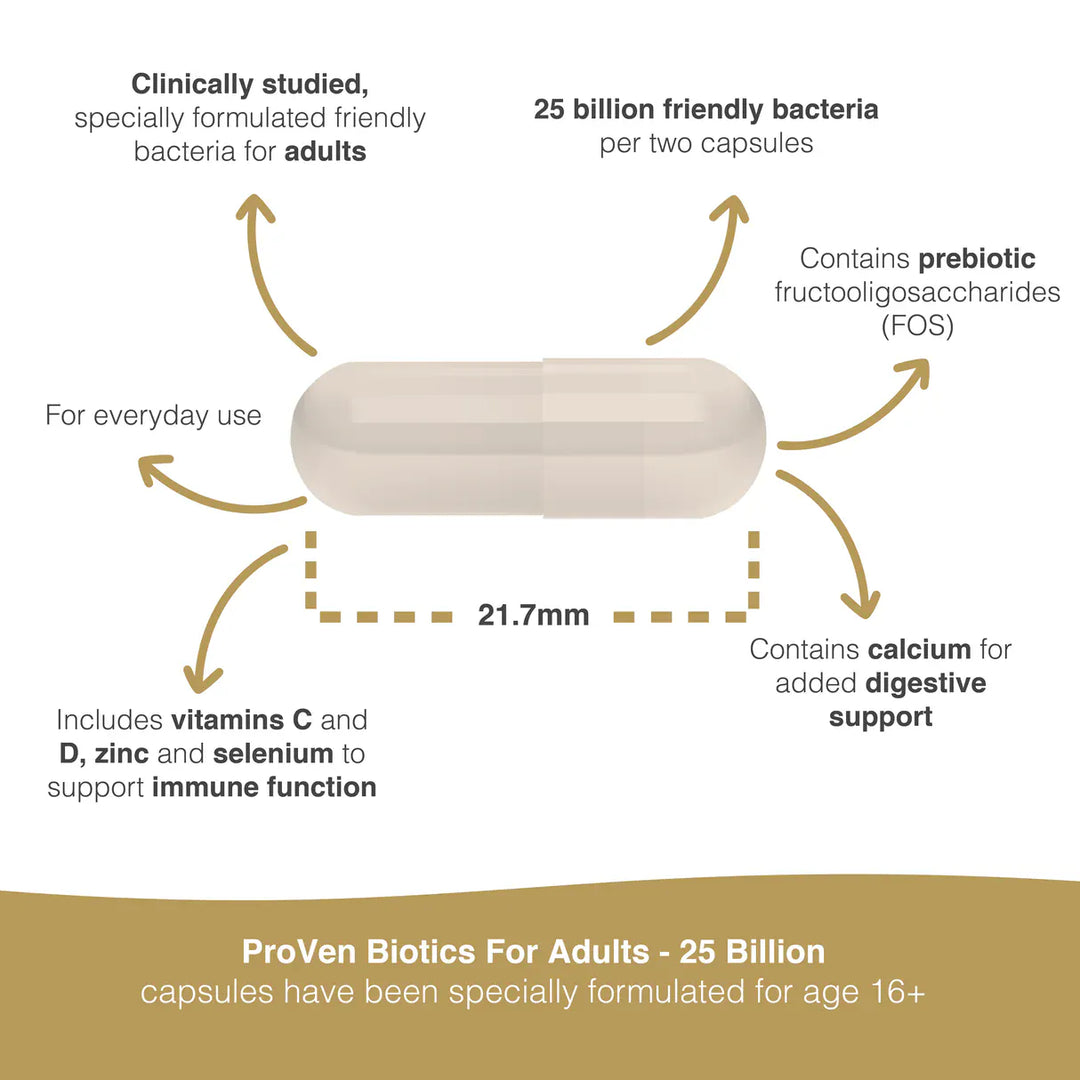 ProVen Probiotic Adult 25 Billion 30 Capsules Probiotics ProVen Probiotic Adult 25 Billion 30 Capsules | High Strength Probiotic