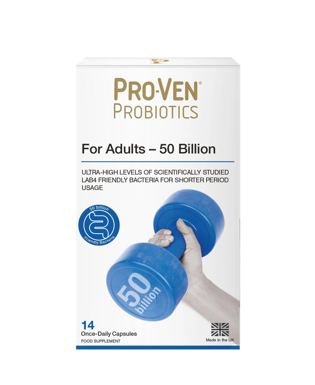 ProVen Probiotics Adult Acidophilus & Bifidus For Antibiotics 50 Billion (14) Probiotics