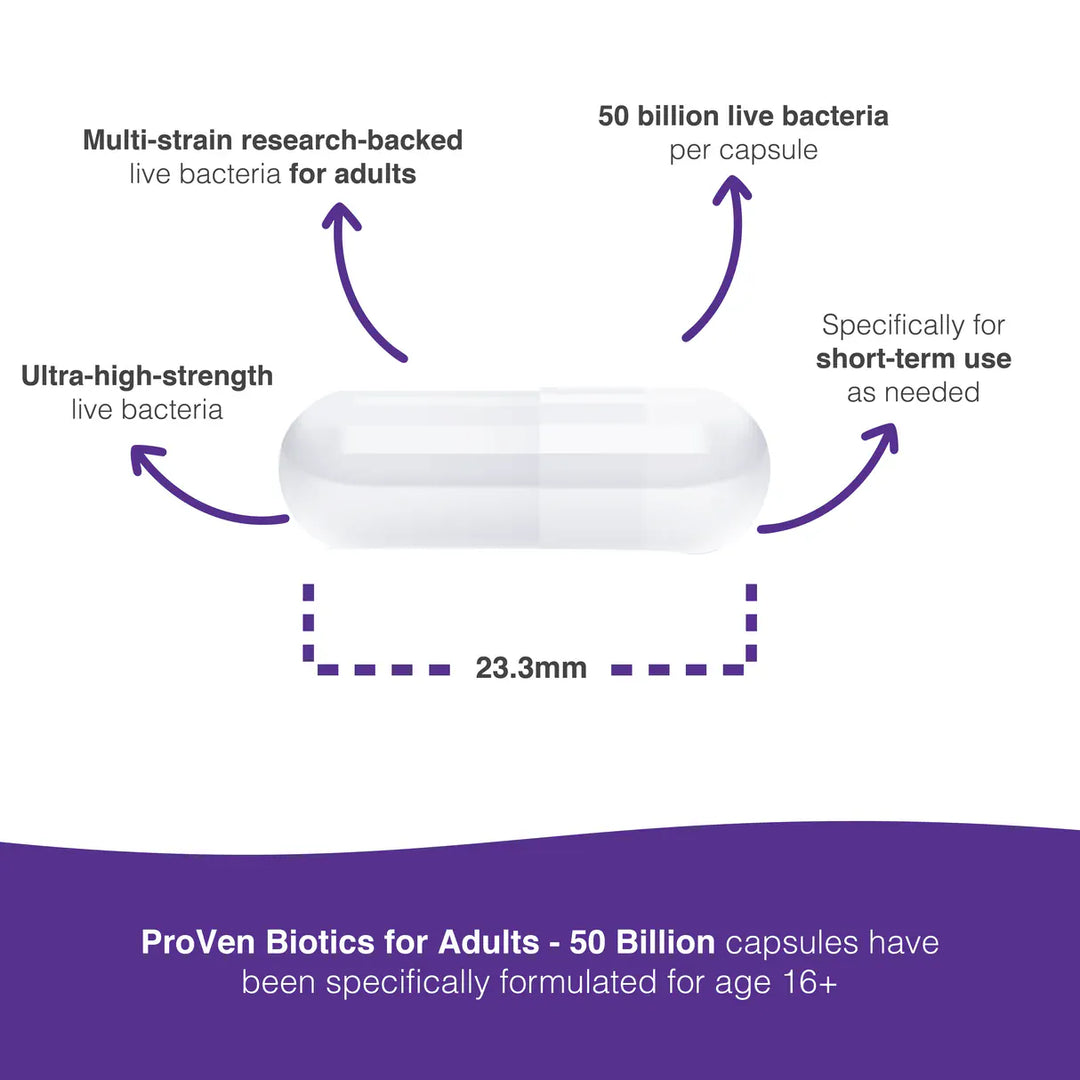 ProVen Probiotics Adult 50 Billion 14 Capsules Probiotics ProVen Probiotics Adult 50 Billion 14 Capsules | High Strength Probiotic Ireland