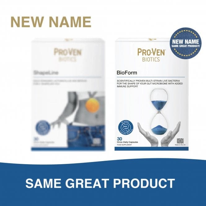 ProVen Probiotics BioForm  50 Billion 30 Capsules Formerly Shapeline Probiotics ProVen Probiotics ShapeLine 50 Billion 30 Capsules | High Strength Probiotic
