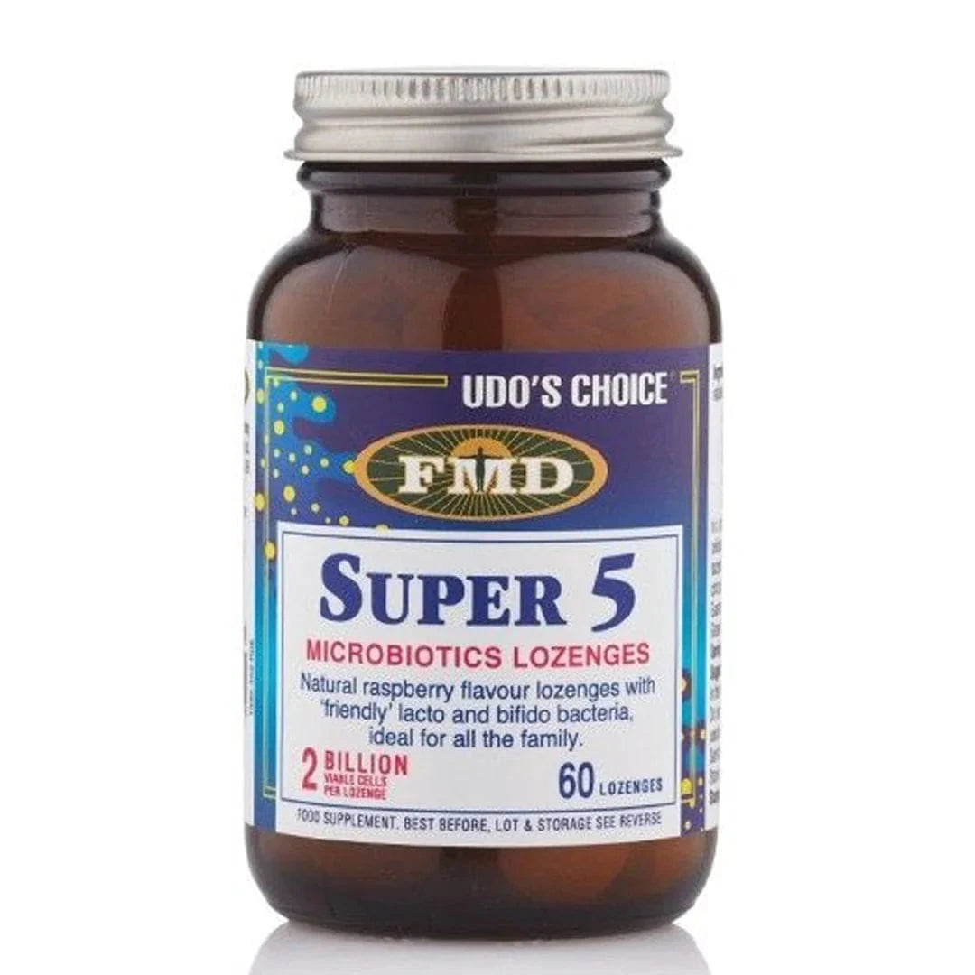 Udo's Choice Super 5 Lozenges Probiotics (60) Probiotics Udo's Choice Super 5 Lozenges Probiotics (60)