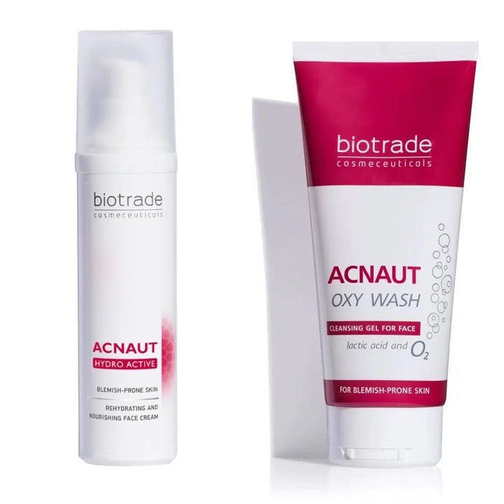 Acnaut 2 Piece Duo: Acnaut Oxy Wash 200ml & Acnaut Active Cream 30ml Problem Skin