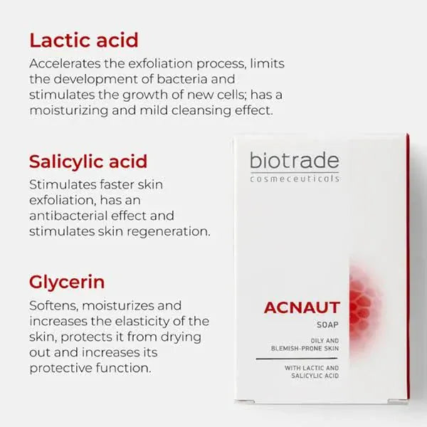 Acnaut Soap Bar 100g Problem Skin Acnaut Soap Bar 100g