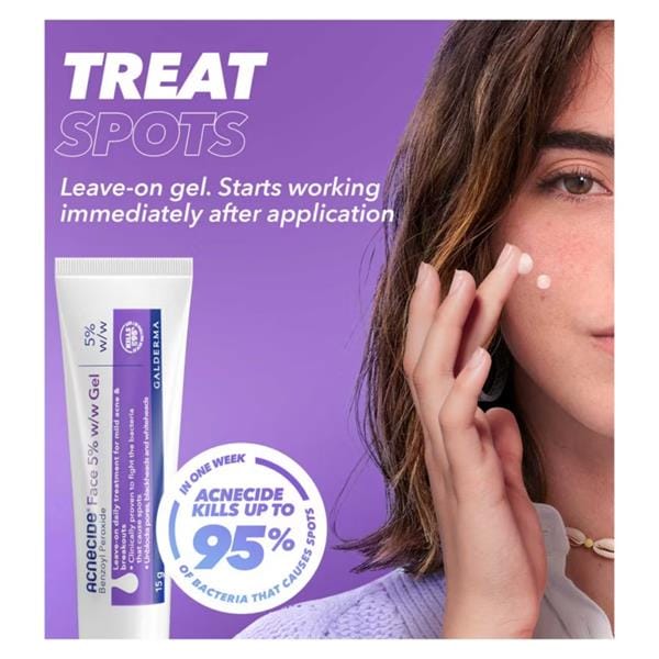 Acnecide Gel Benzoyl Peroxide 5% (40g) Problem Skin Acnecide Gel Benzoyl Peroxide 5% (40g)
