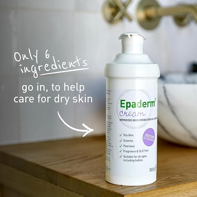 Epaderm Cream Pump Dispenser 500g Problem Skin