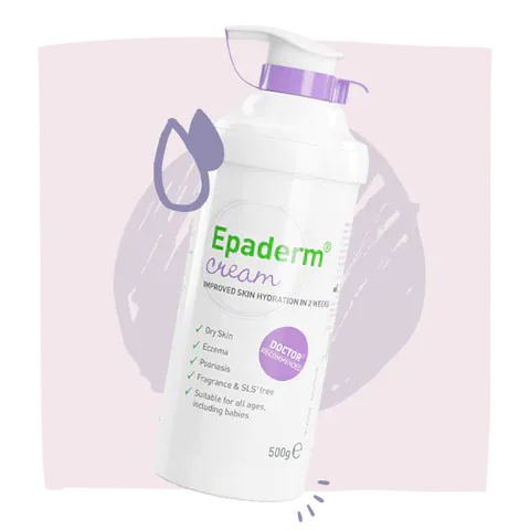 Epaderm Cream Pump Dispenser 500g Problem Skin Epaderm Cream 500g Pump | Eczema &amp; Dry Skin Relief Ireland