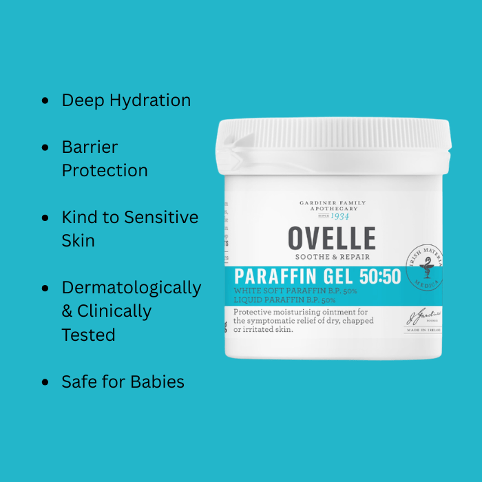 Ovelle Paraffin Gel 50:50 500g Problem Skin Ovelle Paraffin Gel 500g | Intensive Emollient for Dry Skin | Lir Pharmacy