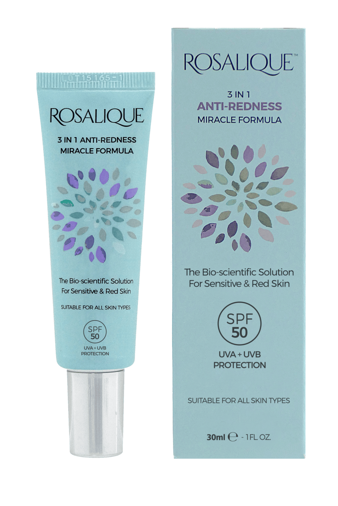 Rosalique 3-in-1 Anti Redness Miracle Formula SPF50 30ml Problem Skin Rosalique Ireland Stockists | Anti Redness Formula 30ml