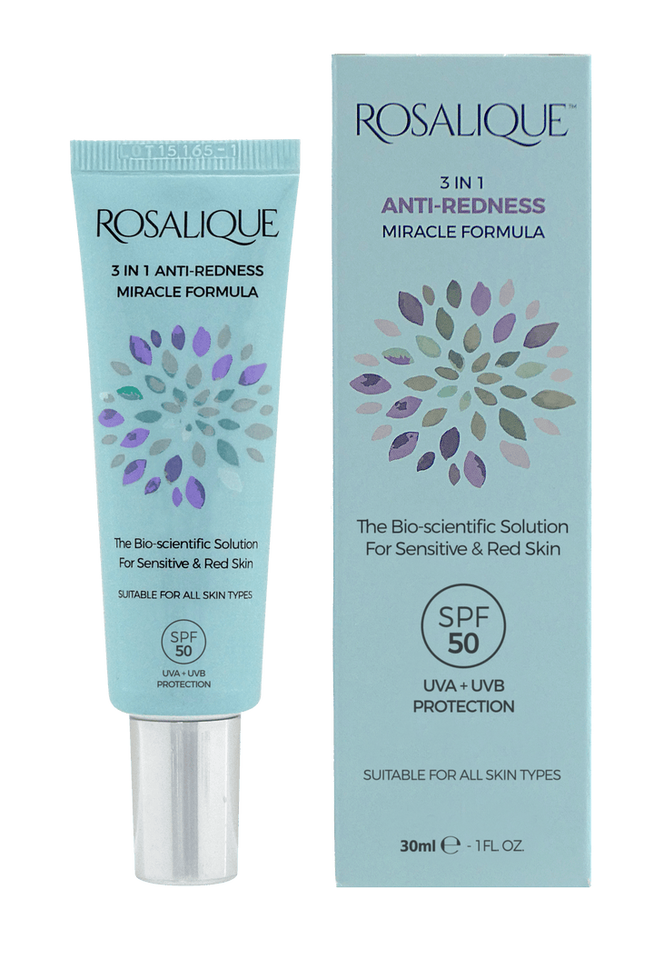 Rosalique 3-in-1 Anti Redness Miracle Formula SPF50 30ml Problem Skin Rosalique Ireland Stockists | Anti Redness Formula 30ml