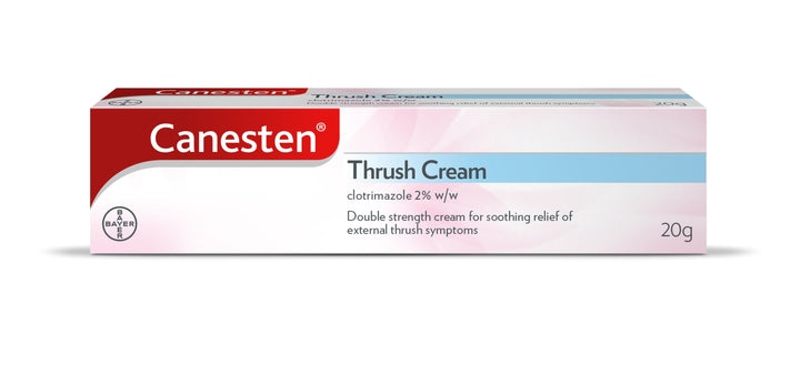 Canesten Thrush Cream 2% Clotrimazole (20g) Sensitive Conditions PA1410/039/012