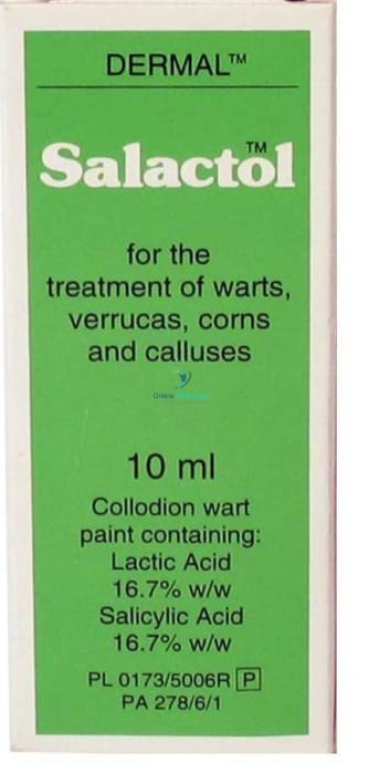 Salactol Collodion Wart Paint (10ml) Sensitive Conditions PA0278/006/001