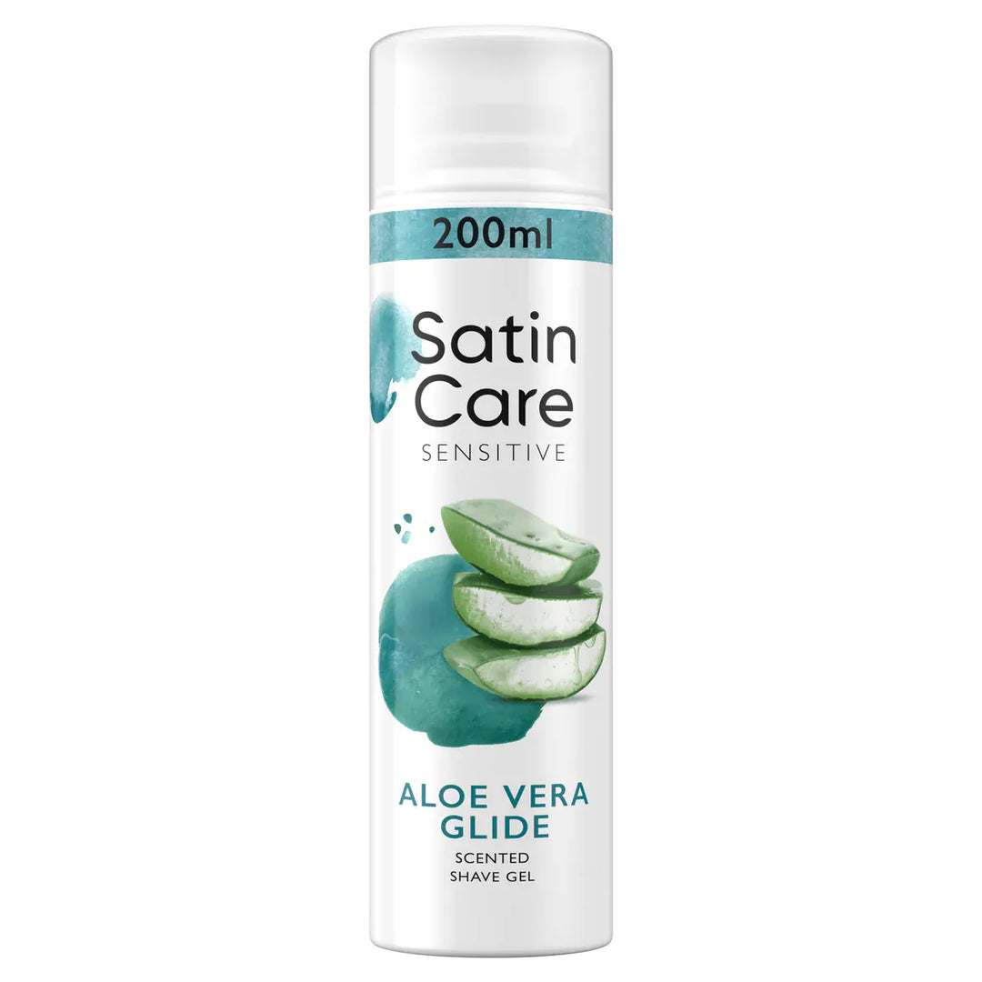 Satin Care Sensitive Aloe Vera Glide Shaving Gel 200ml Shaving and Hair Removal Satin Care Sensitive Aloe Vera Glide Shaving Gel 200ml | Lir Pharmacy