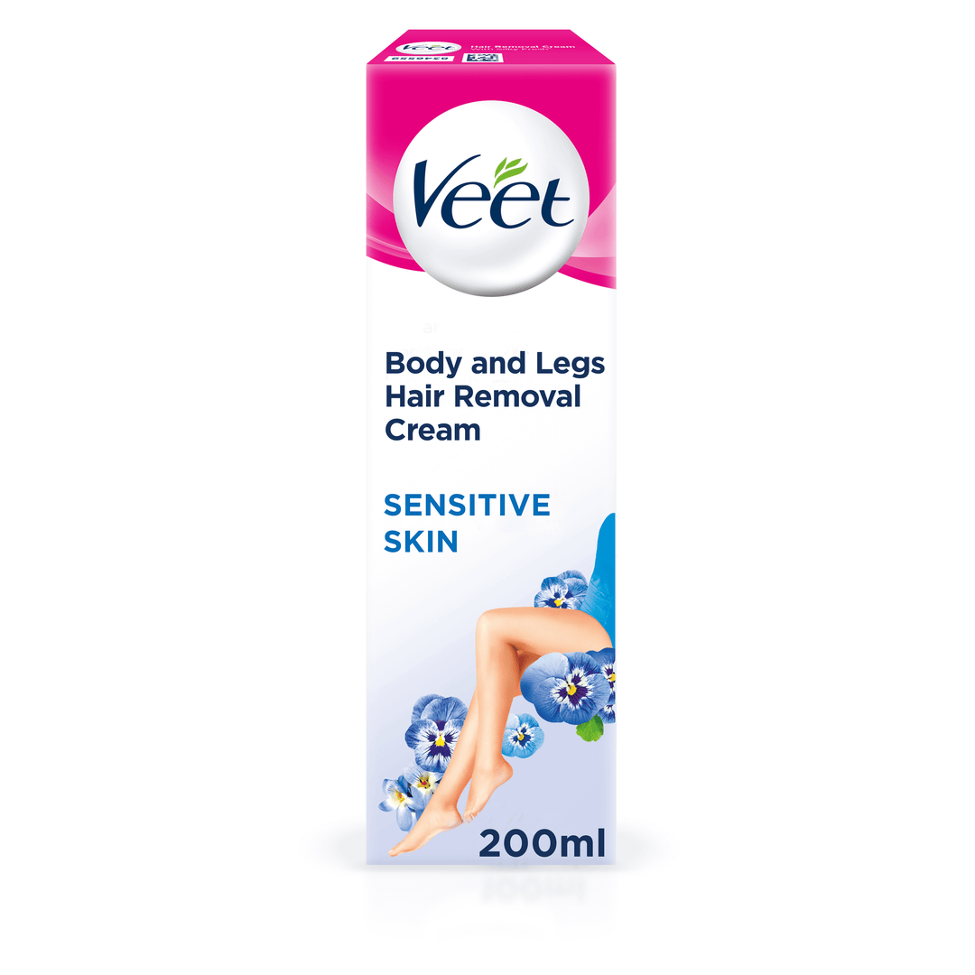 Veet Sensitive Hair Removal Cream - Sensitive Skin (200ml) Shaving and Hair Removal