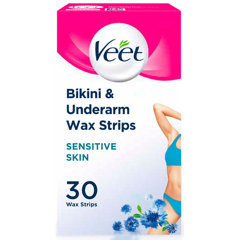 Veet Wax Strips Bikini & Underarm (30) Shaving and Hair Removal