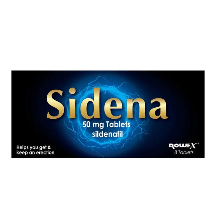 Sidena OTC Sildenafil 50mg Tablets 8 pack