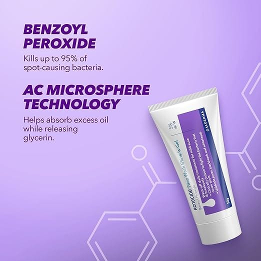 Acnecide Face Wash 50g Skin Care Acnecide Face Wash 50g | 5% Benzoyl Peroxide Acne Treatment | Lir Pharmacy