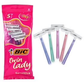 BIC Twin Lady Sensitive Razors - 5 Pack SKIN CARE BIC Twin Lady Sensitive Razors - 5 Pack