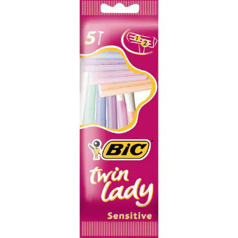 BIC Twin Lady Sensitive Razors - 5 Pack SKIN CARE BIC Twin Lady Sensitive Razors - 5 Pack