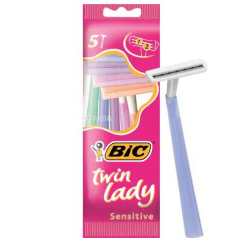 BIC Twin Lady Sensitive Razors - 5 Pack SKIN CARE BIC Twin Lady Sensitive Razors - 5 Pack