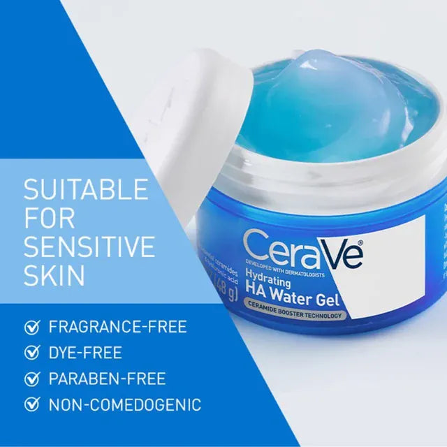 CeraVe Hydrating Hyaluronic Acid Water Gel Face Moisturizer 48g Skin Care CeraVe Hydrating HA Water Gel 48g | Lir Pharmacy
