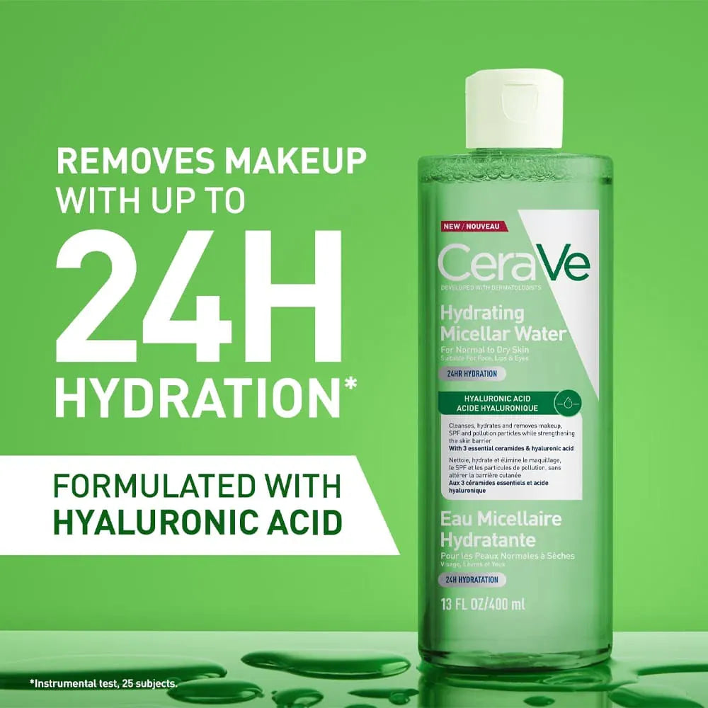 CeraVe Hydrating Micellar Water 400ml Skin Care CeraVe Hydrating Micellar Water 400ml | Lir Pharmacy