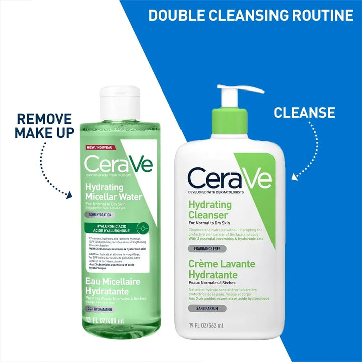 CeraVe Hydrating Micellar Water 400ml Skin Care CeraVe Hydrating Micellar Water 400ml | Lir Pharmacy