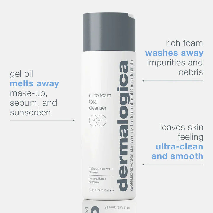 Dermalogica Oil to Foam Total Cleanser 250ml Skin Care Dermalogica Oil to Foam Total Cleanser 250ml