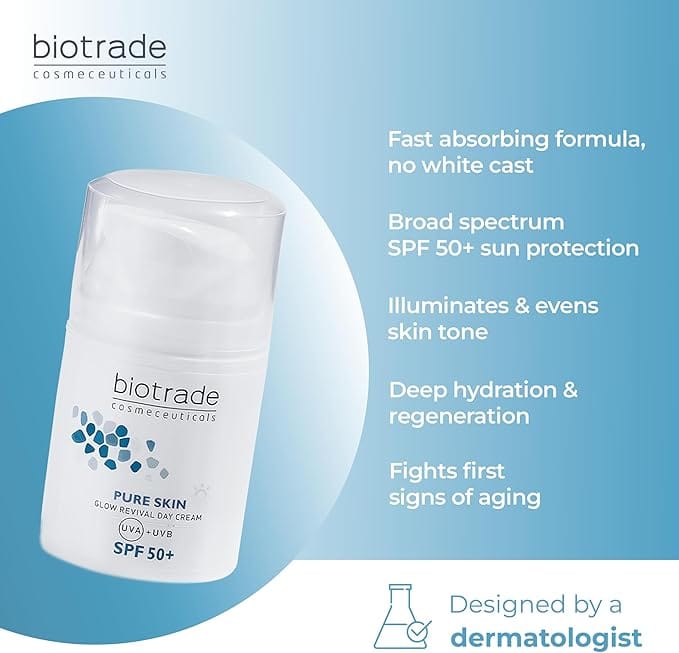 Glow revival day cream SPF 50+ Pure Skin Biotrade Skin Care Glow revival day cream SPF 50+ Pure Skin Biotrade