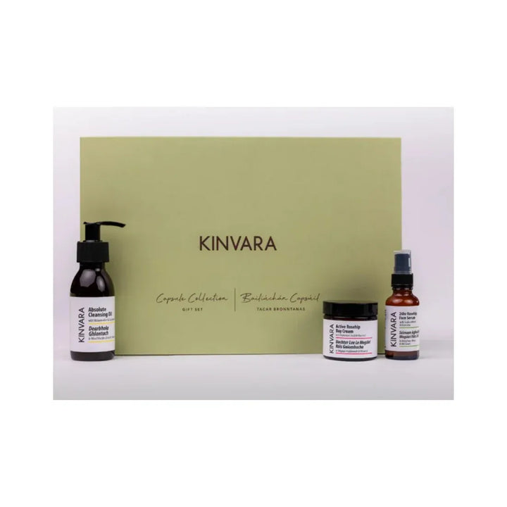 Kinvara Capsule Collection Best Sellers - Cleansing Oil, Serum &amp; Day Cream Skin Care Kinvara Capsule Collection Best Sellers - Cleansing Oil, Serum &amp; Day Cream
