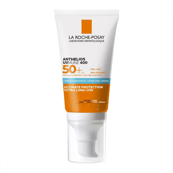 La Roche Posay Anthelios UVMune 400 Hydrating Suncream SPF50+ 50ml Skin Care La Roche-Posay UVMune 400 Hydrating SPF50+ 50ml | Lir Pharmacy