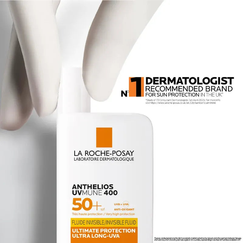 La Roche-Posay Anthelios UVMune 400 Invisible Fluid SPF50+ Sun Cream 50ml Skin Care La Roche-Posay UVMune 400 Invisible Fluid SPF50+ | Lir Pharmacy