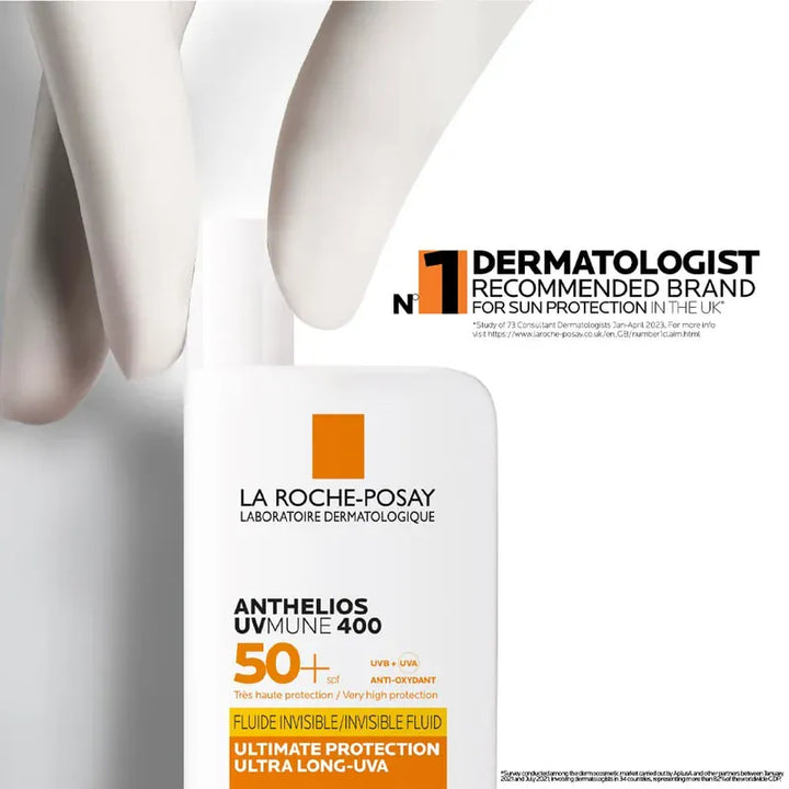 La Roche-Posay Anthelios UVMune 400 Invisible Fluid SPF50+ Sun Cream 50ml Skin Care La Roche-Posay UVMune 400 Invisible Fluid SPF50+ | Lir Pharmacy
